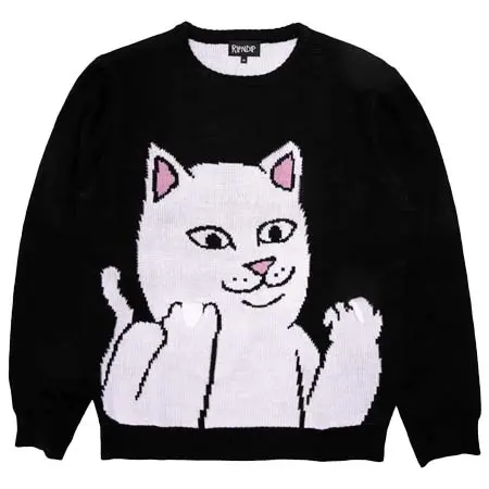 RIPNDIP(リップンディップ) LORD NERMAL FLIPPY KITTY SWEATER