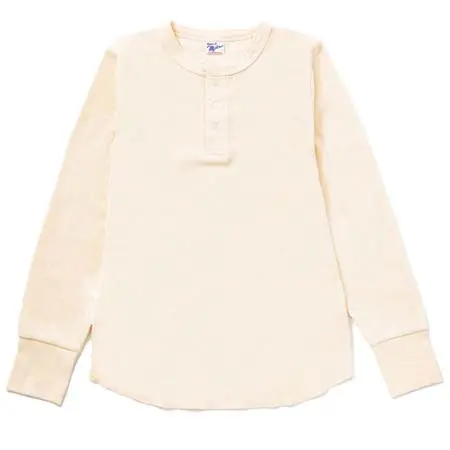 Robert P.Miller(ロバートピーミラー) Waffle Henley L/S Tee