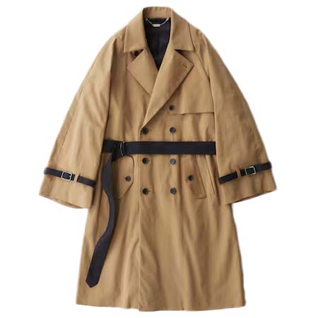 RYO TAKASHIMA(リョウタカシマ) Wide Sleeve Belted Trench Coat