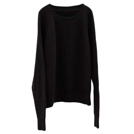 RYO TAKASHIMA(リョウタカシマ) OVERSIZED KNIT PULLOVER（BLACK）