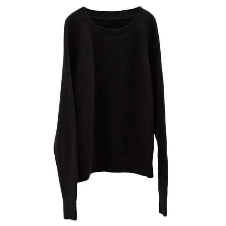 RYO TAKASHIMA(リョウタカシマ) OVERSIZED KNIT PULLOVER（BLACK）