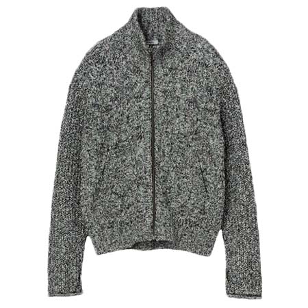 saby(サバイ) ARAN ZIP SWEATER