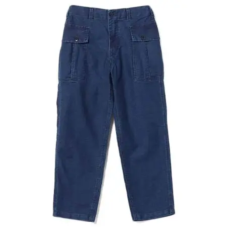 SAGE DE CRET(サージュデクレ) Indigo Moleskin Peg-top Military Pant 9/10