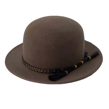sashiki(サシキ) Bowler Hat with Horse Hair Band / Rabbit