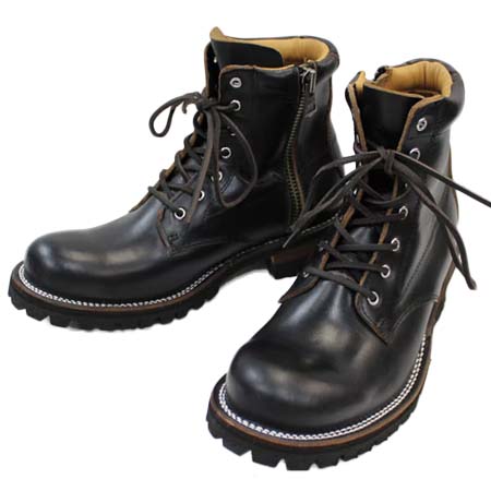 SLOW WEAR LION(スローウェアライオン) SWL[8593H]クロムエクセルレザー　ワークブーツ ビブラムソール#100 BLACK