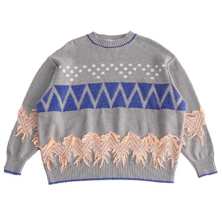 sneeuw(スニュウ) カーテンコールニット_grey