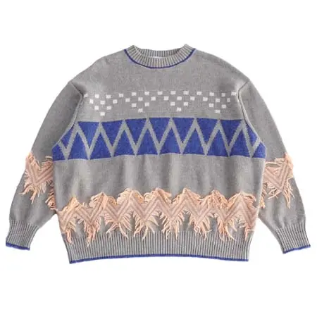 sneeuw(スニュウ) カーテンコールニット_grey