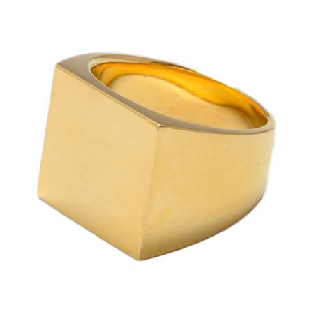 soerte(ソエルテ) Minimal signet ring （square）/ミニマルシグネットリング（スクエア）