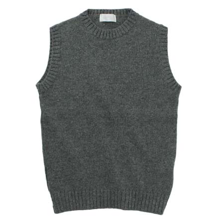 soglia(ソリア) ランドノア ブリティッシュウール クルーネックニットベスト