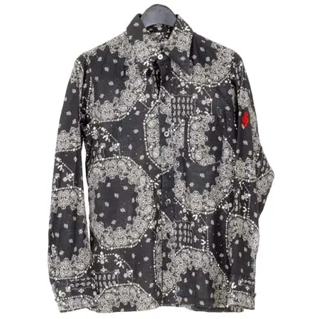 SONIC LAB(ソニックラブ) PAISLEY SKULL PRINT L/S BUTTON UP