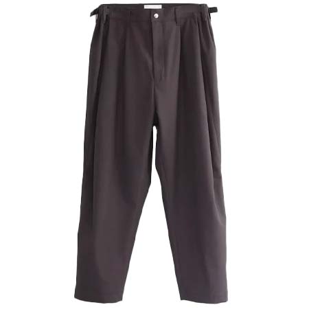 SOUMO(ソウモ) ADJUSTABLE TROUSERS (CHARCOAL BLACK)