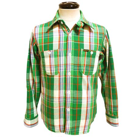 STORMY BLUE(ストーミーブルー) ヘビーネルチェックワークシャツ