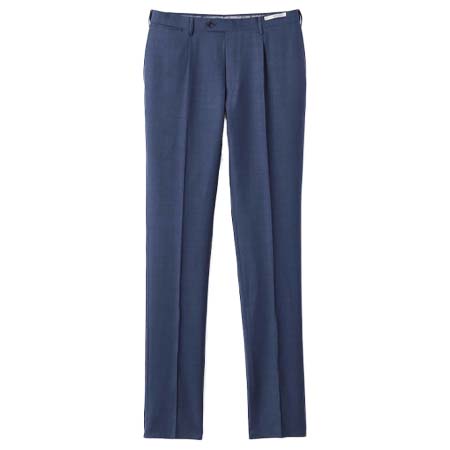 SUIT SELECT(スーツセレクト) [CLASSICO TAPERED] ウール 1タックテーパードパンツ/ネイビー/ウエストムーブ