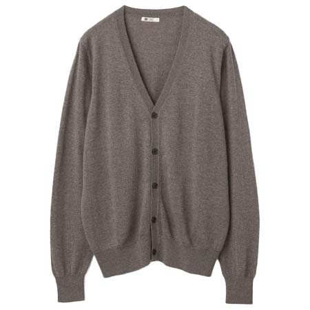 SUIT SELECT(スーツセレクト) [RBC]ウール100%ニットカーディガン/ブラウン/ZEGNA BARUFFA/マシンウォッシャブル