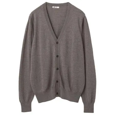 SUIT SELECT(スーツセレクト) [RBC]ウール100%ニットカーディガン/ブラウン/ZEGNA BARUFFA/マシンウォッシャブル