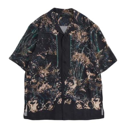 TAAKK(ターク) SILK OPEN COLLAR SHIRT