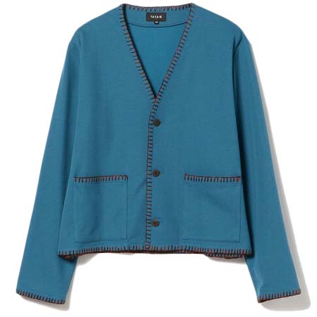 TA CA Si(タキャシ) ブランケットステッチ カーディガン