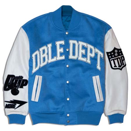 TAIN DOUBLE PUSH(タインダブルプッシュ) DBLE DEPT REVERSIBLE AWARD JACKET BLUE