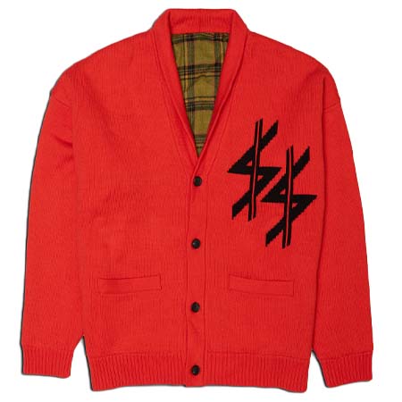 TAIN DOUBLE PUSH(タインダブルプッシュ) COWICHAN KNIT JACKET ORANGE