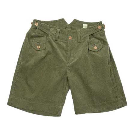 TATAMIZE(タタミゼ) CORDUROY WORK SHORTS OLIVE