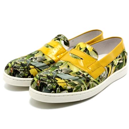 Terrem(テレム) Terrem×plantica JAMES-FL フラワー柄ローファースニーカー