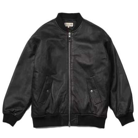 The DUFFER of St.GEORGE(ザダファーオブセントジョージ) ラムレザー 中綿MA-1ジャケット