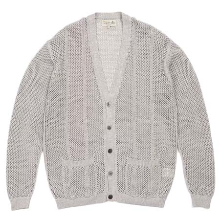 The DUFFER of St.GEORGE(ザダファーオブセントジョージ) コットン/リネン メッシュニットカーディガン