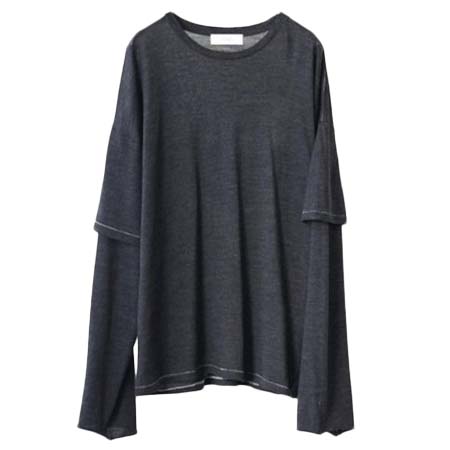 THEE(シー) メリノウールダブルスリーブニット/MW-KT-02