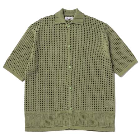 THE NERDYS(ザナーディーズ) オープン ニット シャツ