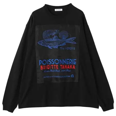 THE NERDYS(ザナーディーズ) THE NERDYS×BRIGITTE TANAKA ロングスリーブ Tシャツ