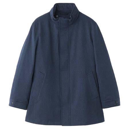 The Scotch House(ザスコッチハウス) ヘリンボーンスタンドカラーコート