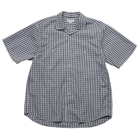 TONE(トーン) OPEN COLLAR SS SHIRTS(WHITE)