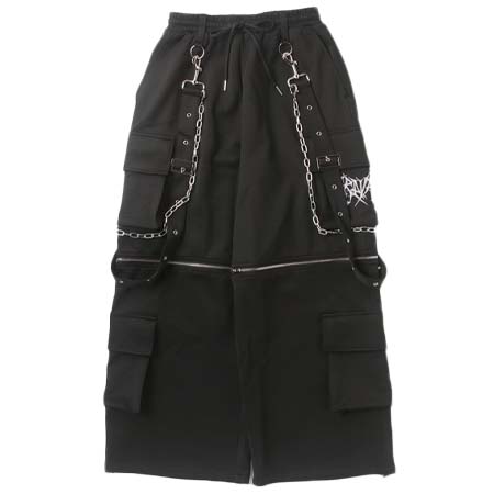 TRAVAS TOKYO(トラバストウキョウ) サスペンダー付き2WAYカーゴパンツ