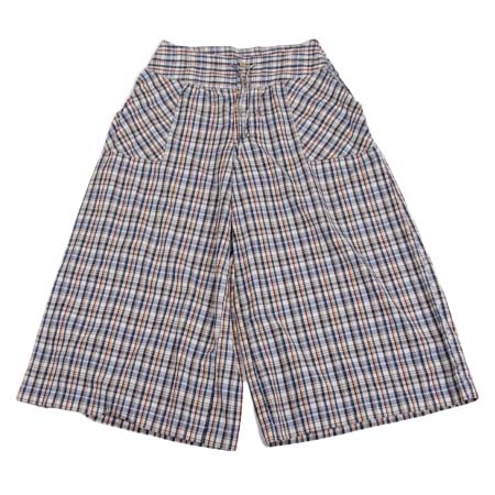 umii 908(ウミキュウゼロハチ) コットンチェックワイドパンツ