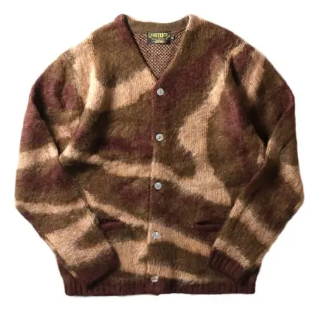 UNIVERD72(ユニバードセブンティーツー) モヘアタッチ起毛カーディガン