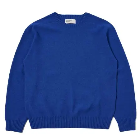 Universal Works(ユニバーサルワークス) Seamless Crew in Bold Blue Coast Knit