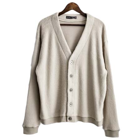 Upscape Audience(アップスケープオーディエンス) 国産モヘアライクウールシャギーニットカーディガン AUD7288