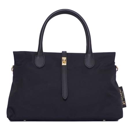 VIOLAd’ORO(ヴィオラドーロ) BIANCA / V-2251 ターンロック付き　ナイロントートバッグ