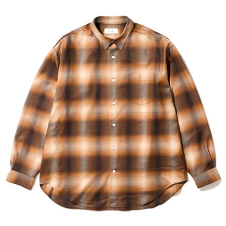 WELLDER(ウェルダー) Wool Wide Silhouette Shirts