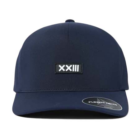 XXIII C’est Vingt-Trois(セバントゥア) ADJUSTABLE RUBBER LOGO NYLON CAP NAVY