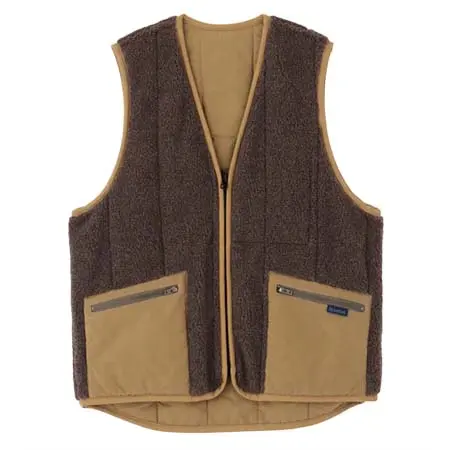 YLEVE(イレーヴ) LAVENHAM × YLÈVE / REVERSIBLE ZIP FRONT GILET