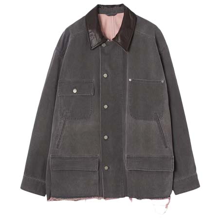 YOKE(ヨーク) PIGMENT COATING CHINO CLOTH COTTON CUT-OFF COVERALL JACKET