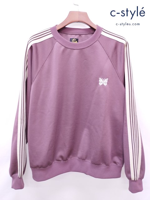 Needles ニードルズ トレーナー L 小豆色 Track Crew Neck NS1516