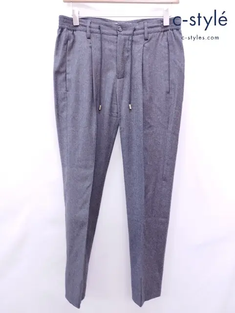 giab’s archivio ジャブスアルキヴィオ スラックス 42 グレー 18A RING M2 GOLD A7311 カシミヤ混 イタリア製