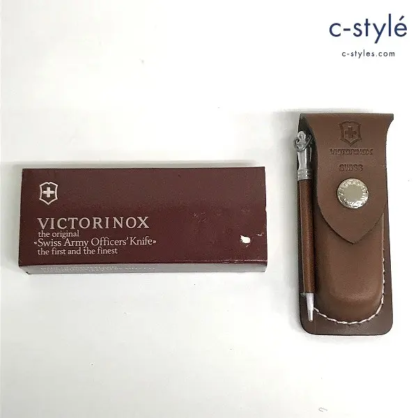 VICTORINOX アーミーナイフ エクスプローラー 1.67 03 専用レザーケース シャープナー付き 計3点