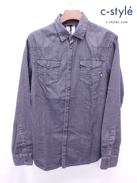 EMPORIO ARMANI エンポリオアルマーニ シャツ L グレー系 綿100％