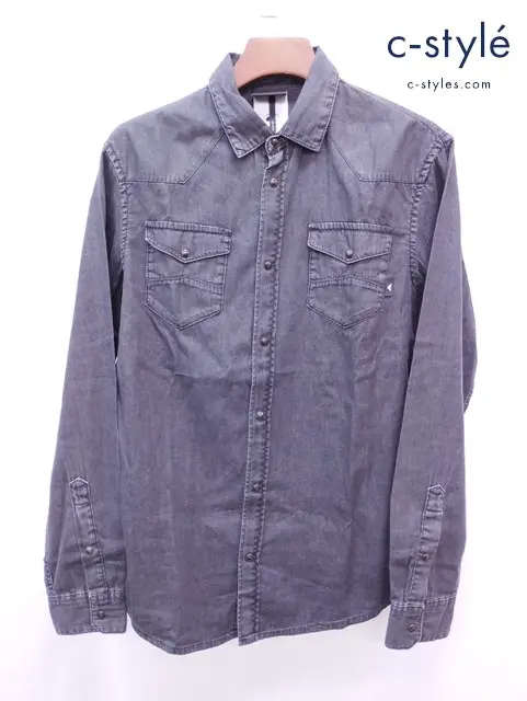 EMPORIO ARMANI エンポリオアルマーニ シャツ L グレー系 綿100％