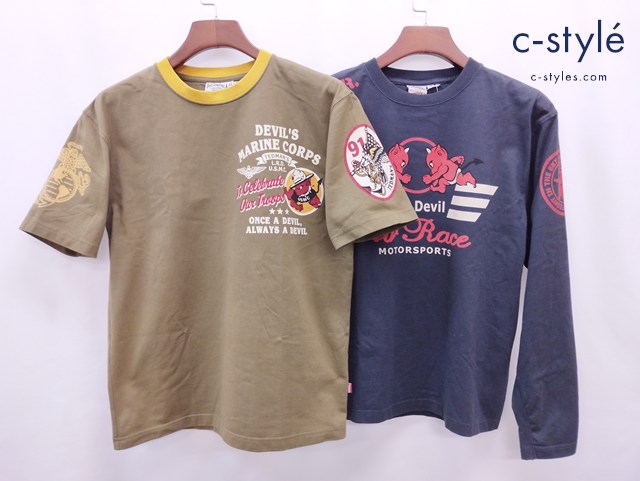 TEDMAN テッドマン 半袖Tシャツ 長袖Ｔシャツ 42 カーキ ネイビー系 Ted Company 綿100％