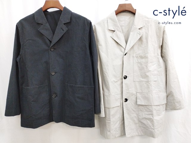 MARGARET HOWELL マーガレットハウエル ジャケット S ベージュ系 チャコールグレー