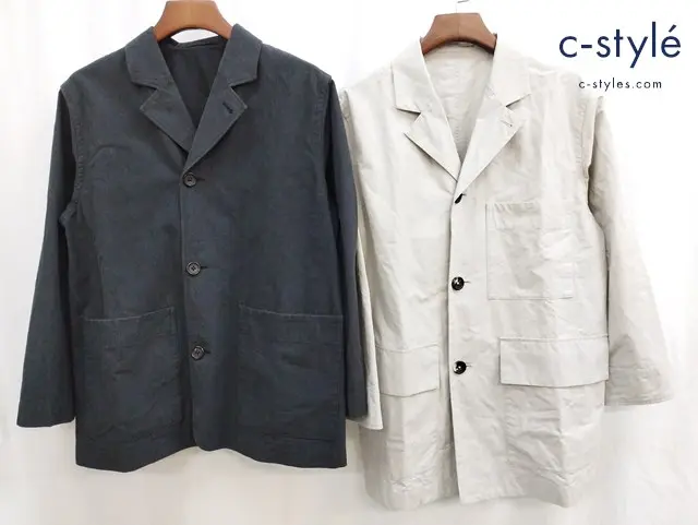 MARGARET HOWELL マーガレットハウエル ジャケット S ベージュ系 チャコールグレー